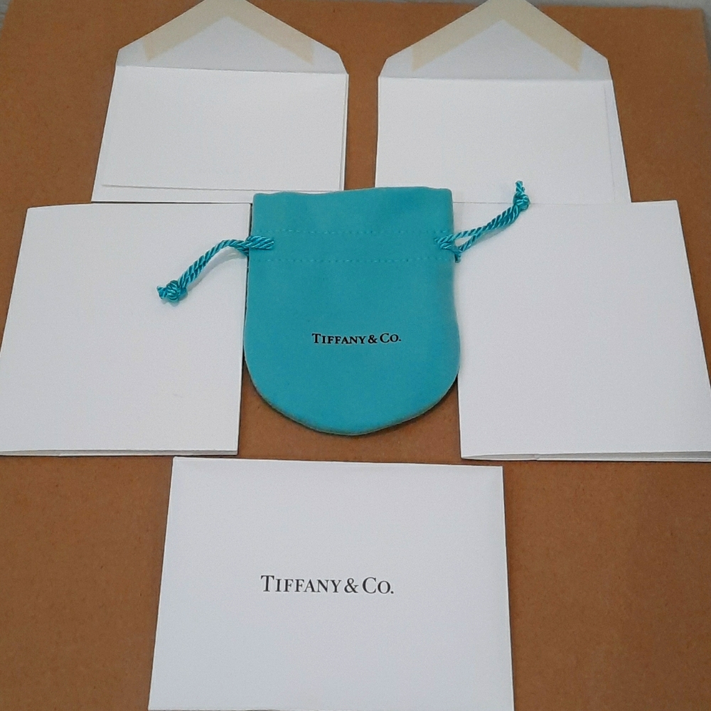 Authentic Tiffany and Co jewelry pouch